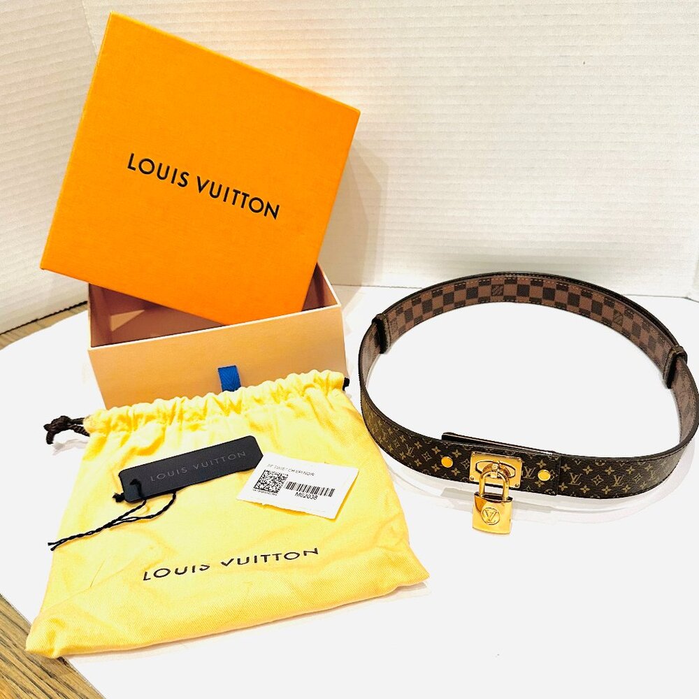 Louis Vuitton Lock Adjustable Belt - Excellent Condition